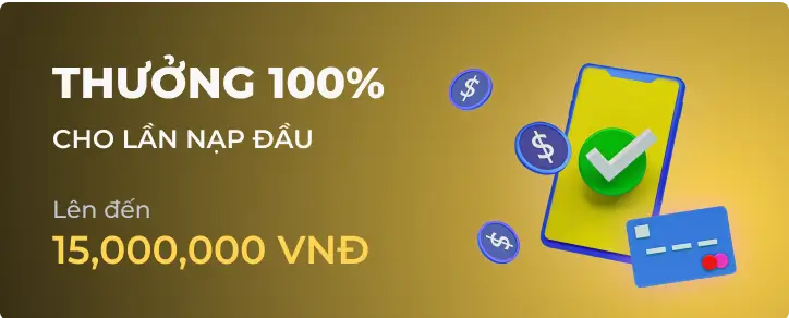 Ưu đãi thưởng 100% dành cho thành viên mới của 77Win